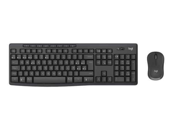 Logitech MK370 Combo for Business - Tastatur- og mussett - trådløs - Bluetooth LE - AZERTY - Belgisk - grafitt