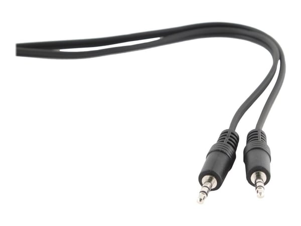 Cablexpert CCA-404-2M - Lydkabel - mini-phone stereo 3.5 mm hann til mini-phone stereo 3.5 mm hann - 2 m - svart - formstøpt