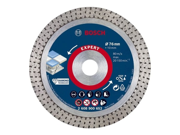 Bosch Expert HardCeramic - Diamantskjæreplate - for keramisk, hard tile - 76 mm