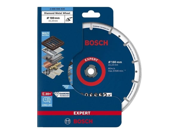 Bosch Expert - Diamantskjæreplate - for rustfritt stål, ikke-jernholdig metall, stål, støpejern, carbon fiber reinforced plastic, fiber-reinforced ...