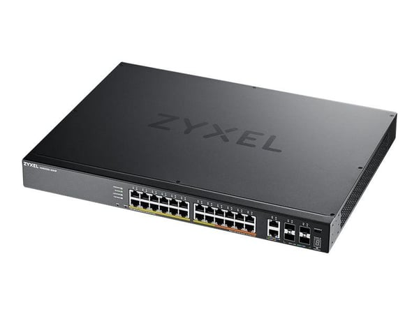 Zyxel XGS2220 Series XGS2220-30HP - Switch - 24-porters GbE L3-tilgang, NebulaFLEX Cloud, med 6 10G opplink - Styrt - 16 x 10/100/1000 (PoE+) + 8 x...