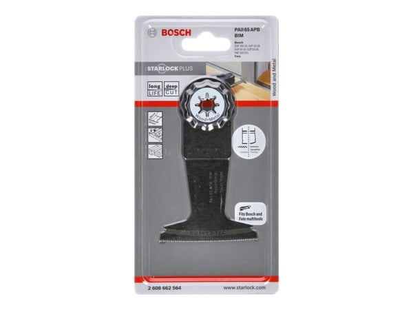 Bosch Starlock Plus PAII 65 APB - Nedsenket sagblad - for tre, metall - Starlock Plus - bredde: 65 mm