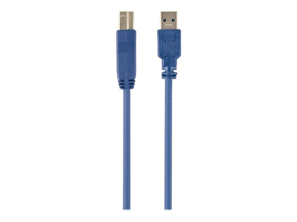 Gembird USB 3.0 A - USB 3.0 B, 0.5m, 0,5 m, USB A, USB B, USB 3.2 Gen 1 (3.1 Gen 1), Uros/uros, Sininen