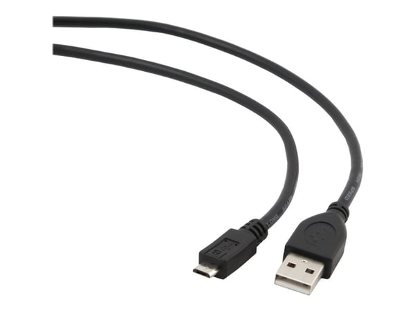 Cablexpert - USB-kabel - mikro-USB typ B (hane) till USB (hane) - USB 2.0 - 10 cm - formpressad - svart