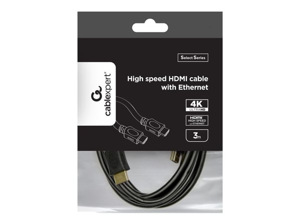 Cablexpert CC-HDMI4L-10 - HDMI-kabel med Ethernet - HDMI hann til HDMI hann - 3 m