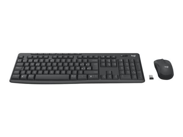 Logitech MK370 Combo for Business - Sats med tangentbord och mus - trådlös - Bluetooth LE - QWERTY - spansk - grafit