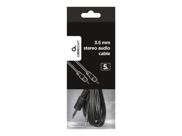 Gembird - Äänikaapeli - stereo mini-jack uros stereo mini-jack uros - 5 m - musta