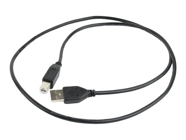 Cablexpert - USB-kaapeli - USB (uros) - USB Type B (uros) - USB 2.0 - 1 m - muotoiltu - musta