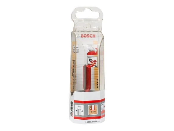 Bosch Expert for Wood - Rutertupp - for bløtt tre, løvtre, composite wood - Straight - 12 mm - lengde: 63.8 mm