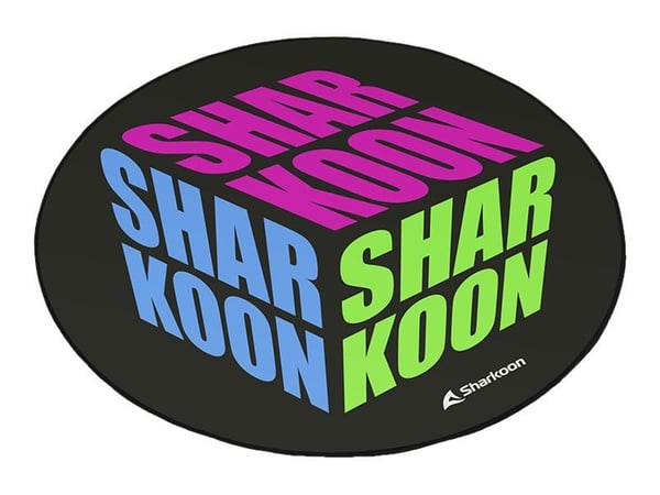 Sharkoon SKILLER SFM11 Cube - Stolmatte for gaming - rund - 120 cm - blå, grønn, rosa
