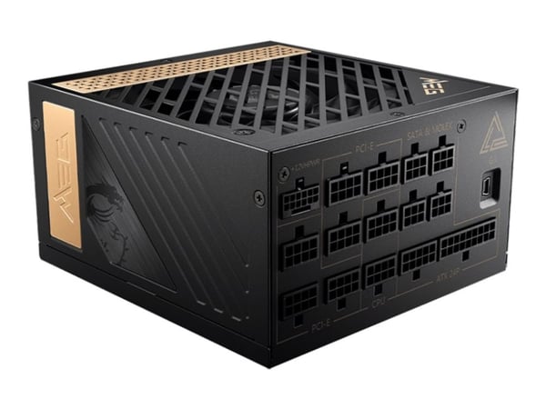 MSI MEG Ai1300P PCIE5 - Nätaggregat (intern) - ATX12V / EPS12V - 80 PLUS Platinum - AC 100-240 V - 1300 Watt - aktive PFC
