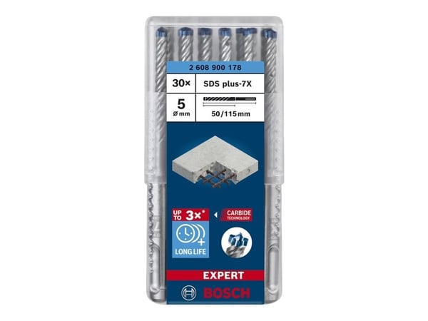 Bosch HAMMERBOR PLUS-7X 5X115MM 30 kpl