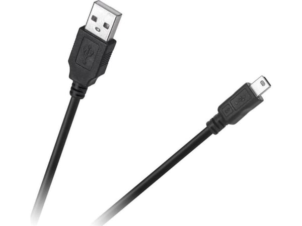 Cabletech USB-A - miniUSB USB-kabel 1,8 m svart (KPO4010-1,8)