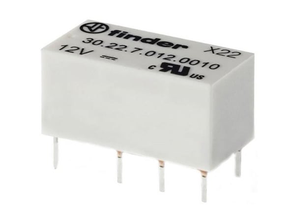 Finder 30.22.7.012.0000 printrelé 12 V/DC 2 A 2 x omkobler