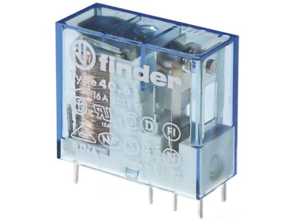 Finder 40.61.7.024.0000 Tulostusrele 24 V/DC 16 A 1 x vaihtokosketin 1 kpl 1 kpl