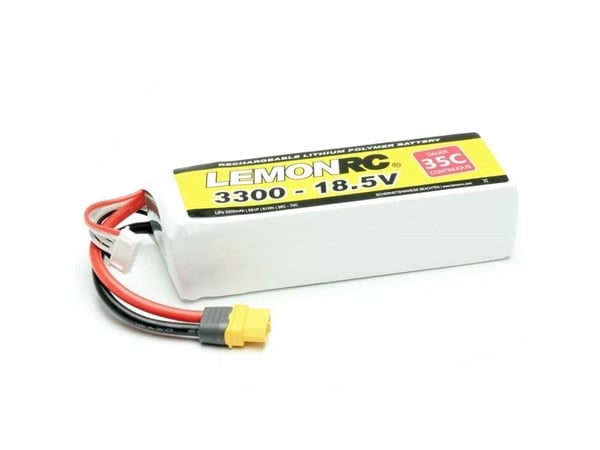 LemonRC modellbatteripaket (LiPo) 18,5 V 3300 mAh, celler: 5, 35 C, softcase, XT60