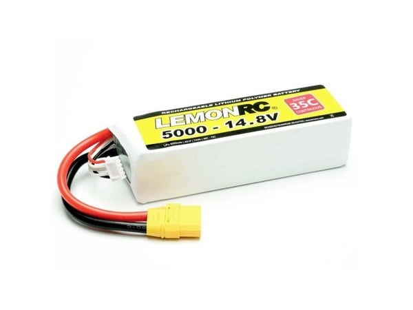 LemonRC batteripakke til modellbygging (LiPo) 14,8 V 5000 mAh celletal: 4 35 C Softcase XT90