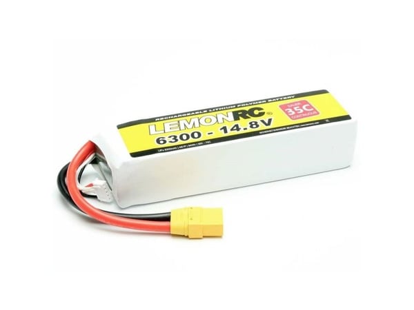 LemonRC batteripack för modellbygge (LiPo) 14,8 V 6300 mAh celler: 4 35C Softcase XT90