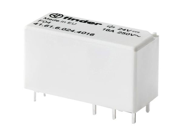 Finder 41.61.6.012.4016 Tulostusrele 12 V/DC 16 A 1 x vaihtokosketin 1 kpl 1 kpl