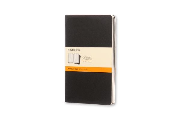 Moleskine Cahier, monokromatisk, svart, 64 ark, 70 g/m², innbundet, universell