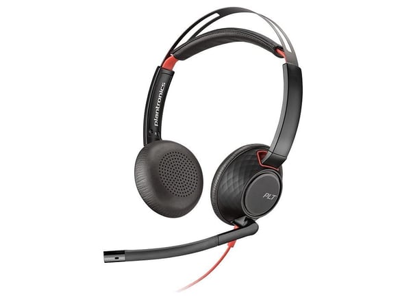 Poly Blackwire C5220 USB-A - 5200 Series - headset - på örat - kabelansluten - USB, 3,5 mm kontakt