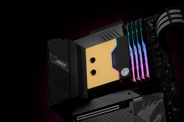EK Water Blocks 3831109895351, Vannblokk, Messing, Kopper, Sort, Gull, LGA 1700, 3-pin, 1/4"