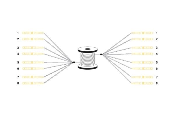 Digitus DK-2A338UE50BK-BBB, 150 m, U-DQ(ZN) BH, OS2, LC, LC, LC