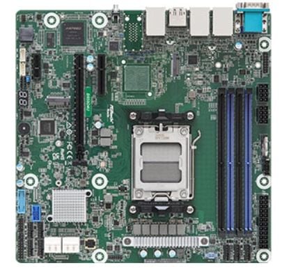 ASRock Rack B650D4U - Hovedkort - micro ATX - Socket AM5 - AMD B650E Chipset - USB 3.2 Gen 1 - Gigabit LAN - innbygd grafikk