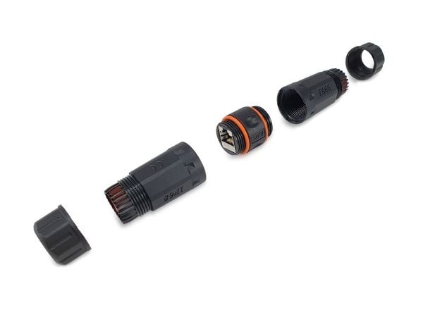 Equip 221162, RJ-45, RJ-45, Musta, Oranssi