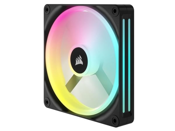CORSAIR iCUE LINK QX140 RGB - Lådfläkt - med temperatursensor - 140 mm - svart (paket om 2)