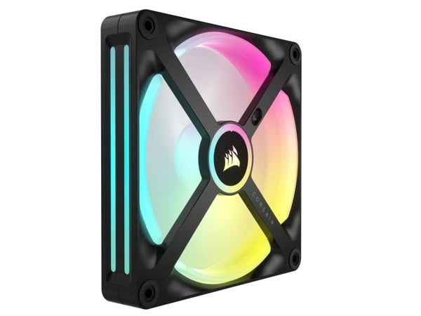 CORSAIR iCUE LINK QX140 RGB - Lådfläkt - med temperatursensor - 140 mm - svart (paket om 2)