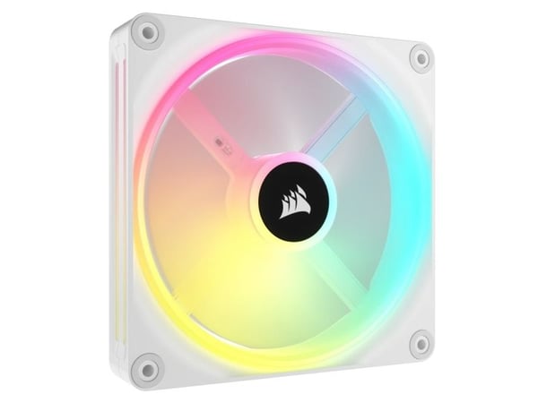 CORSAIR iCUE LINK QX140 RGB - Kabinettvifte - med temperatursensor - 140 mm - hvit