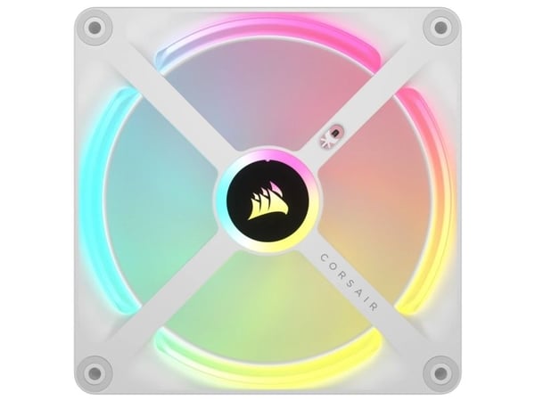 CORSAIR iCUE LINK QX140 RGB - Kabinettvifte - med temperatursensor - 140 mm - hvit