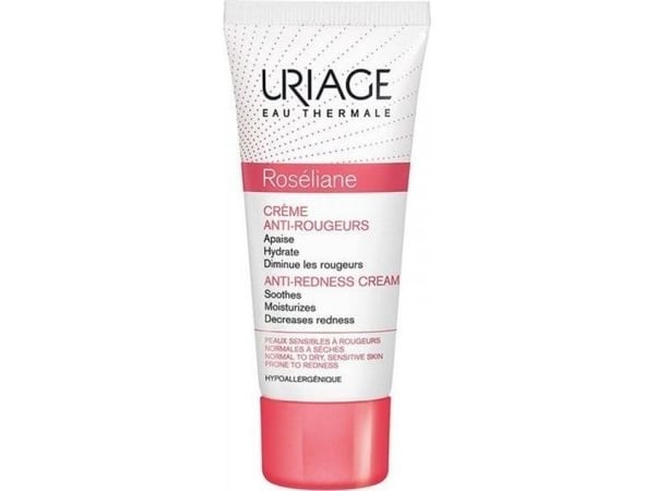 Uriage Roséliane Anti-Redness Cream, Dag- og nattkrem, Kvinner, Sensitiv Hud, Ansikt, Motvirker rødhet, Fuktighets krem, Reparering, Mykgjører, Ber...