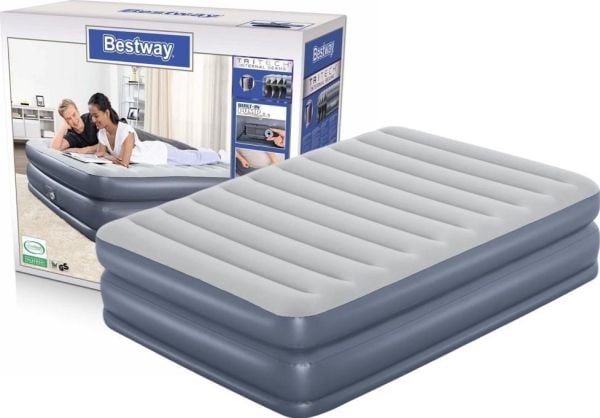 Bestway 67925, Dobbel Madrass, Dobbeltseng (Queen size), Rektangel, Innendørs, Innebygd luftpumpe