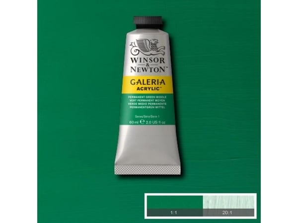 Winsor & Newton PG7 • PW6 • PY3, 60 ml, Grønn, Satin, Rør