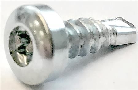 Pladeskrue med borespids og panhoved 4,2x25mm, elforzinket, med AT drive 25 - (100 stk.)