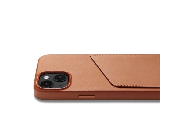 "Mujjo Nahkainen lompakkokotelo iPhone 14:lle - ruskea"