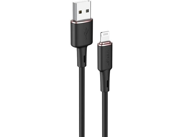 USB-kabel Acefast C2-02 MFi USB-A til Lightning 1,2 m svart (C2-02-A-L svart)