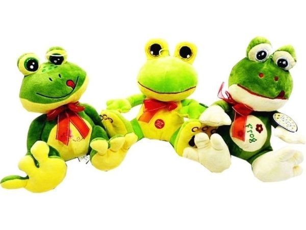 Frog kosedyr 25 cm med stemme 142313