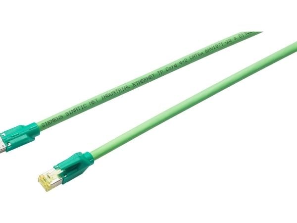 Siemens 6XV1870-3RH20, 2 m, Cat6a, RJ-45, RJ-45, Grønn