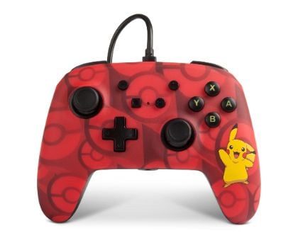 PowerA 1513777-01, Gamepad, Nintendo Switch, Startknapp, Koblet med ledninger (ikke trådløs), USB, Rød