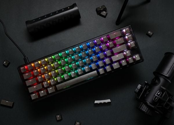 Ducky Ducky One 3 Aura Black SF Gaming Tastatur, RGB LED - MX-Silent-Red (US)