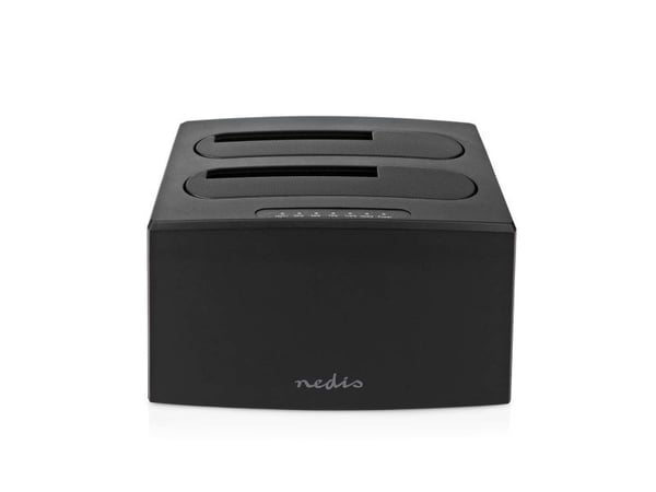 Nedis HDDUDB3210BK, kiintolevy, SSD, SATA, Serial ATA II, Serial ATA III, 2,5,3,5", 8 TB, USB 3.2 Gen 1 (3.1 Gen 1) Type-A, 5 Gbit/sek.