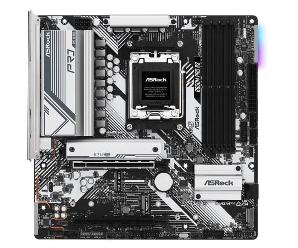ASRock B650M PRO RS - Hovedkort - micro ATX - Socket AM5 - AMD B650 Chipset - USB-C 3.2 Gen2, USB-C 3.2 Gen 1, USB 3.2 Gen 2, USB 3.2 Gen 1 - 2.5 G...