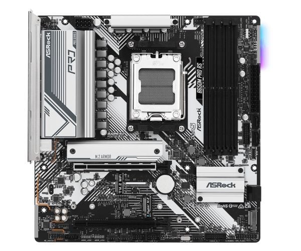 ASRock B650M PRO RS - Hovedkort - micro ATX - Socket AM5 - AMD B650 Chipset - USB-C 3.2 Gen2, USB-C 3.2 Gen 1, USB 3.2 Gen 2, USB 3.2 Gen 1 - 2.5 G...