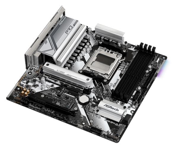 ASRock B650M PRO RS - Hovedkort - micro ATX - Socket AM5 - AMD B650 Chipset - USB-C 3.2 Gen2, USB-C 3.2 Gen 1, USB 3.2 Gen 2, USB 3.2 Gen 1 - 2.5 G...