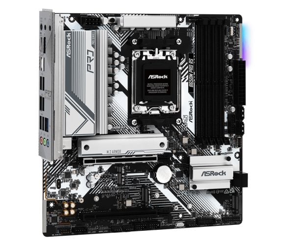 ASRock B650M PRO RS - Hovedkort - micro ATX - Socket AM5 - AMD B650 Chipset - USB-C 3.2 Gen2, USB-C 3.2 Gen 1, USB 3.2 Gen 2, USB 3.2 Gen 1 - 2.5 G...