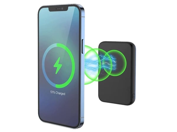 XtremeMac XWH-PMS-13, 10000 mAh, Lithium-Ion (Li-Ion), Trådløs lading, Sort