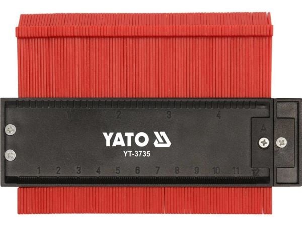 Yato YT-3735, Profile gauge, Sort, Rød, 4,4 cm, 12,5 cm, Plast